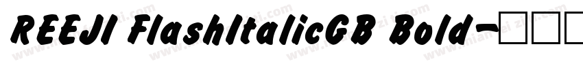 REEJI FlashItalicGB Bold字体转换